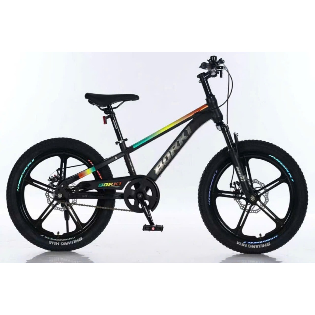 XE ĐẠP ĐỊA HÌNH BÁNH ĐÚC 2 PHANH ĐĨA BORKI SIZE 18-20-22- NHẬP KHẨU CHÍNH HÃNG