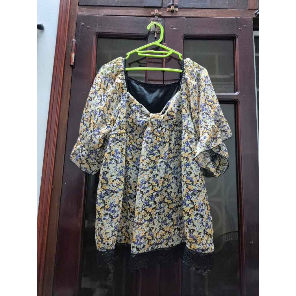 Áo voan babaydoll freesize