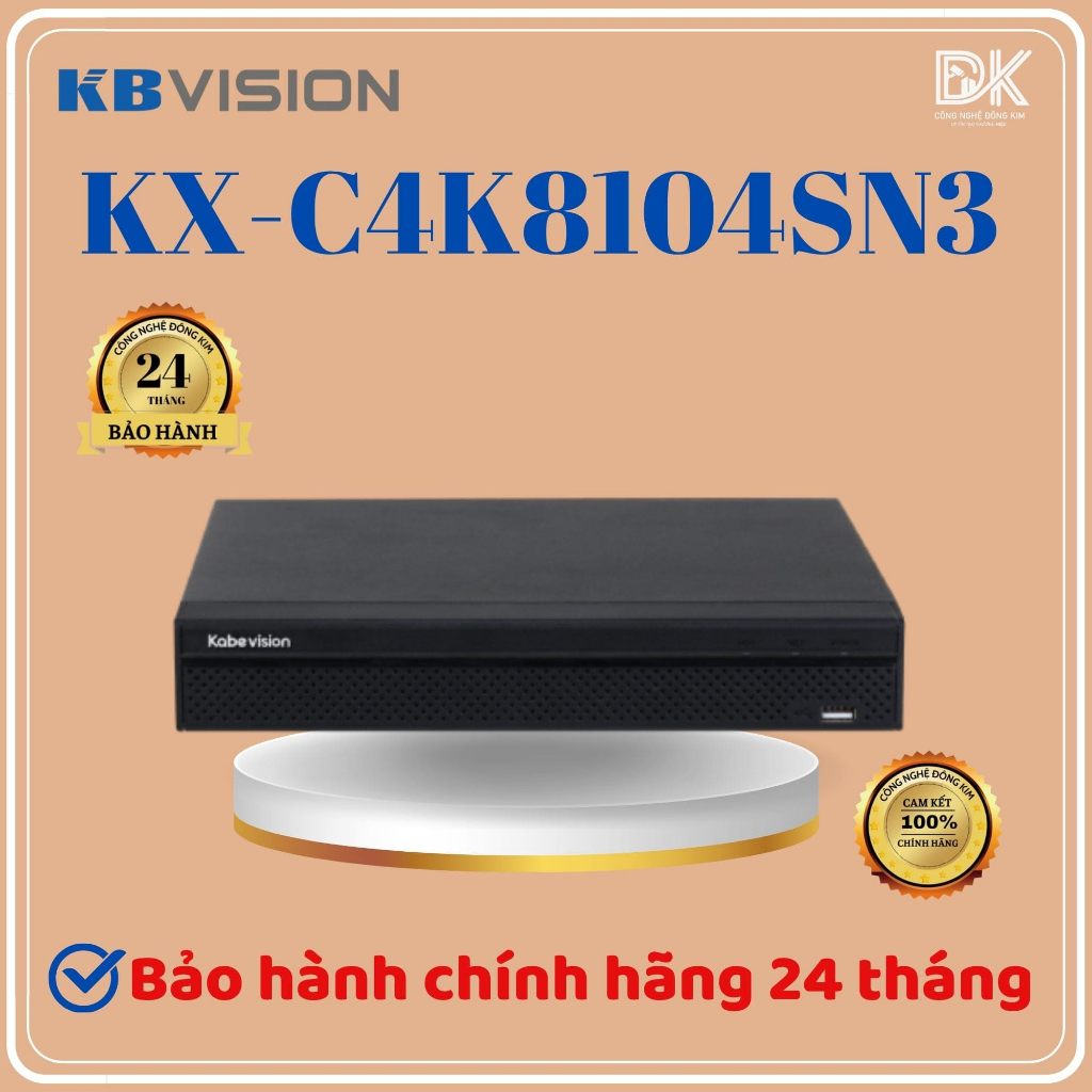 Đầu ghi hình IP 4/8/16 kênh KBVISION KX-C4K8104SN3/KX-C4K8108SN3/KX-C4K8116SN3