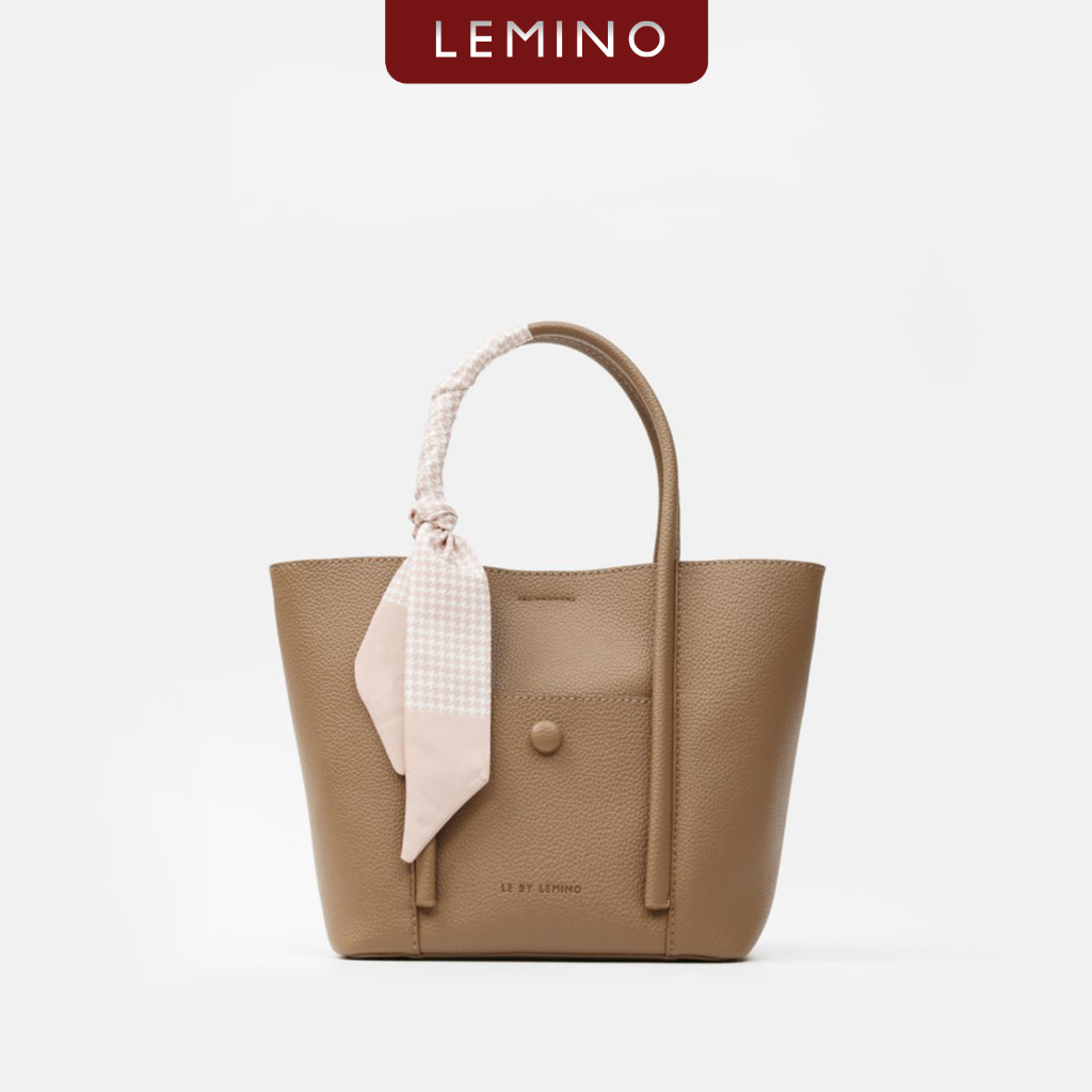 Túi Xách Tay Nữ Kiểu Dáng Tote Tặng Kèm Khăn Quấn Vintage LE BY LEMINO LBL23425