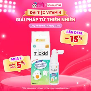 Xịt chống sâu răng Midkid hương nho 30mL
