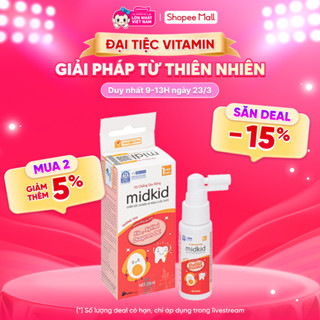 Xịt chống sâu răng Midkid hương táo 20mL - concung