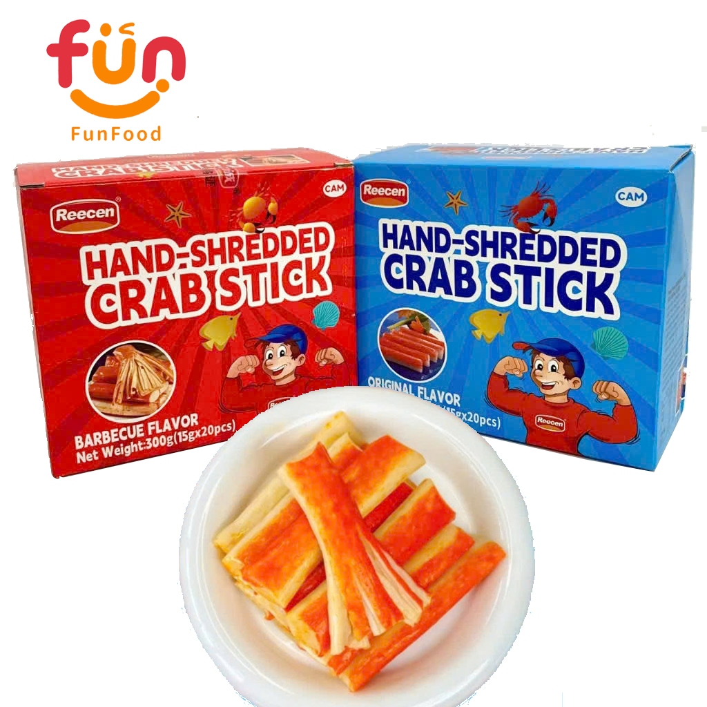 Hộp Thanh Cua (20 gói*15G) Tẩm Vị Ăn Liền Hót Hòn Họt-Ăn Vặt Cùng FunFood