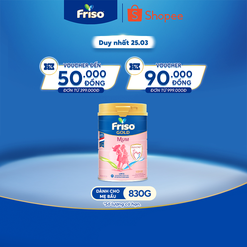 Sữa Bầu Friso Mum Gold Hương Cam 830G/900G