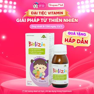 Biolizin Kẽm Hữu Cơ Lysine B6 Giúp Bé Ăn Ngon Tăng Đề Kháng Bổ Sung Kẽm Chai 50ml - concung