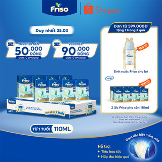 Thùng 48 hộp Sữa uống dinh dưỡng Friso Gold (110ml/hộp)