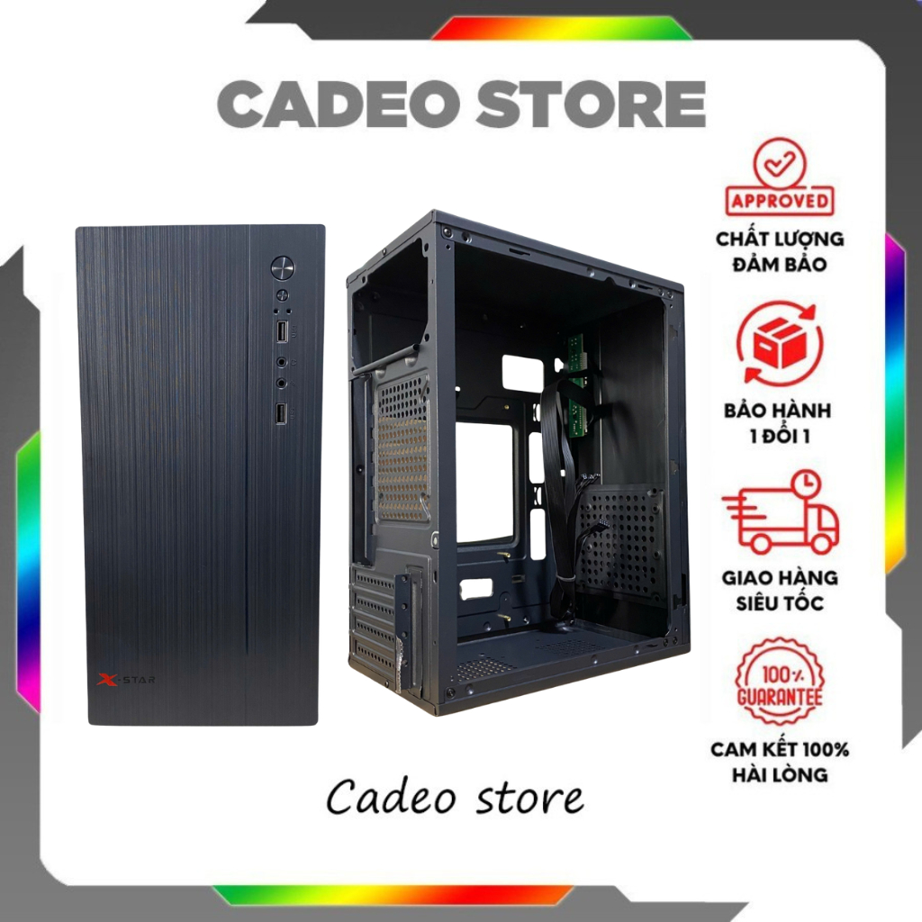 Vỏ Case PC XSTAR  – Phù Hợp Văn Phòng, Học Tập, Lắp Đặt Dễ Dàng