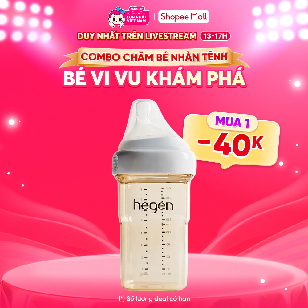 Bình sữa cao cấp PPSU Hegen 240m (3-6M)