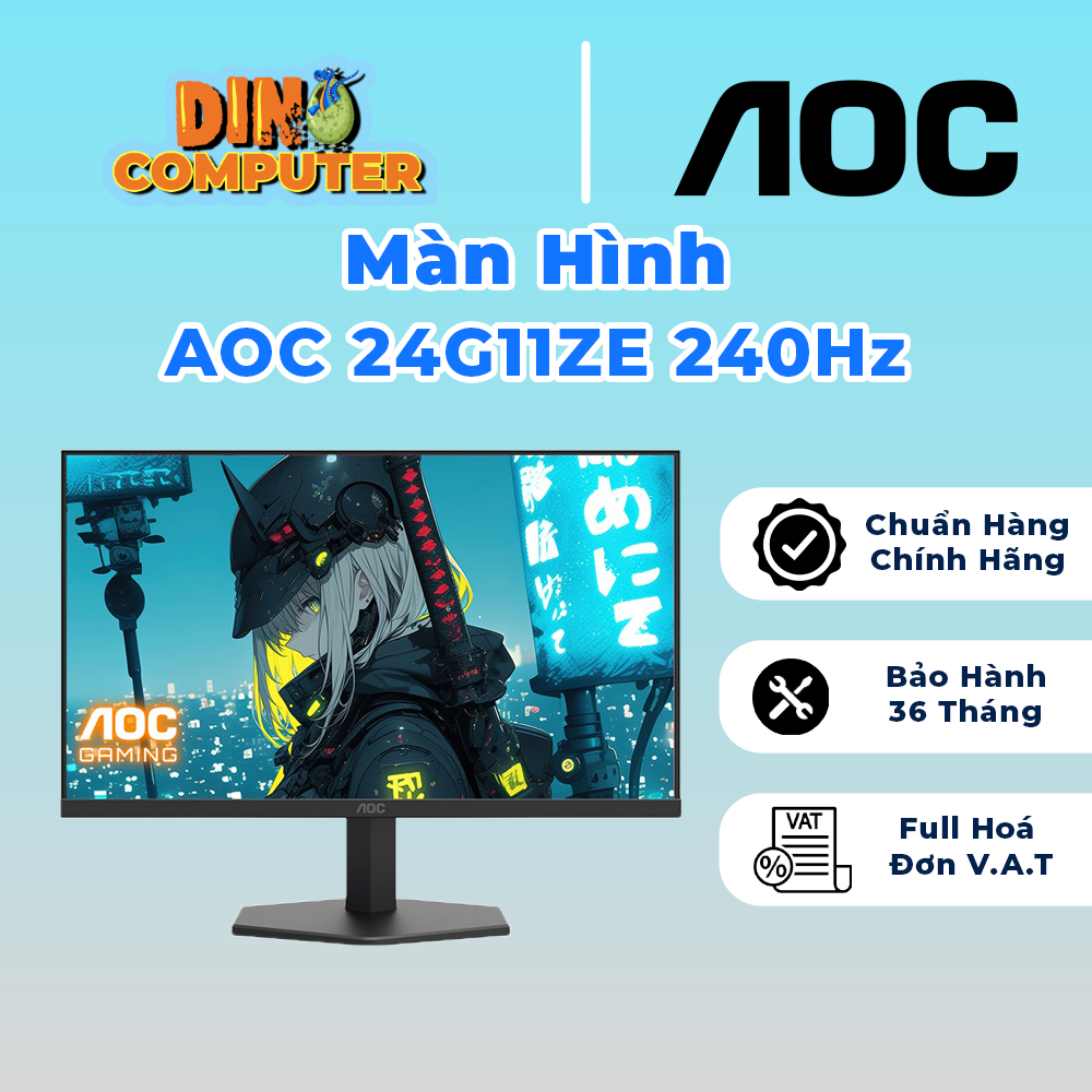 Màn hình 240Hz AOC 24G11ZE 24inch/ IPS/ 0,3ms Chính Hãng giá tốt