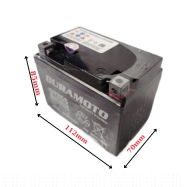 Ắc quy xe máy Wave, Cuxi, Exciter, Future, Lexam, Mio, Nouvo, Nozza, SNA- Duramoto GTZ5S (12V 5Ah)