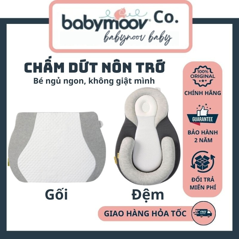 Gối chống trào ngược và đệm ngủ đúng tư thế cho bé giúp bé ngủ ngoan