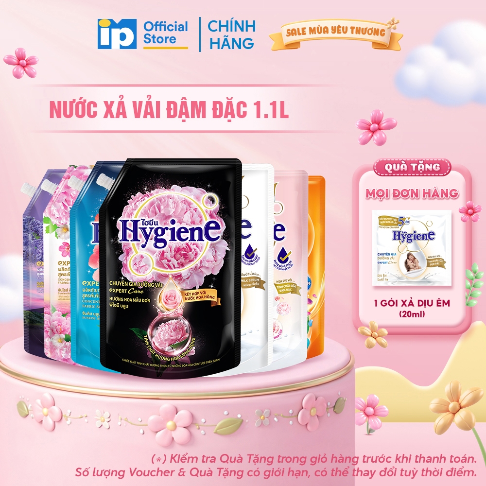 Nước Xả Vải Đậm Đặc Hygiene 1.1L (Sản Xuất tại VN)