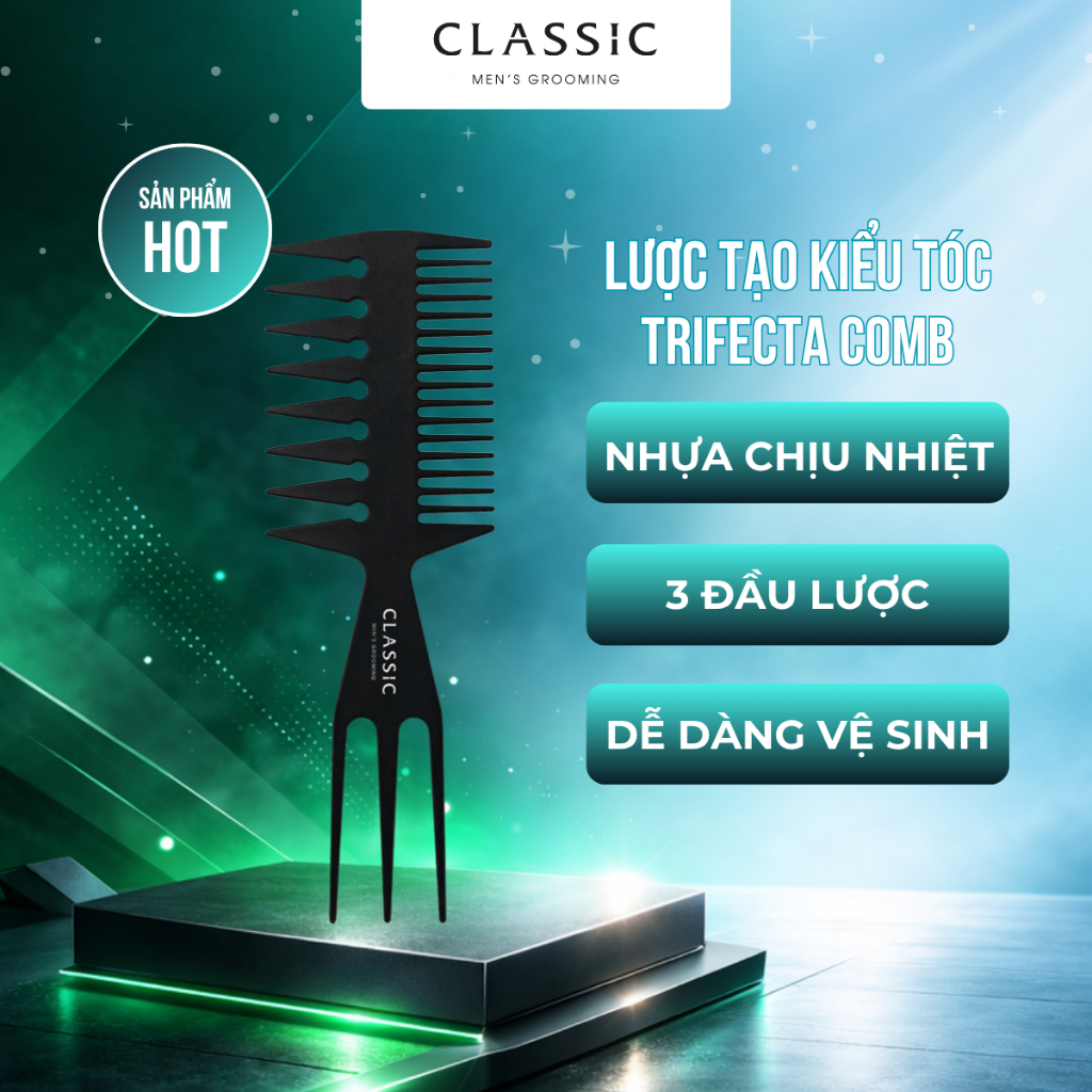 Lược Classic Men Trifecta Comb