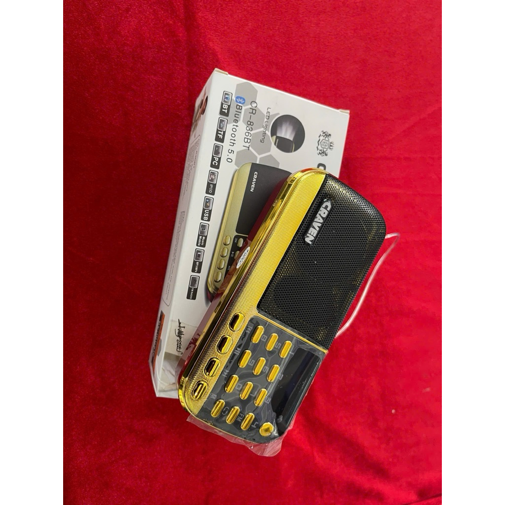 Đài Radio USB thẻ nhớ Caraven CR-836BT ( nghe siêu hay)
