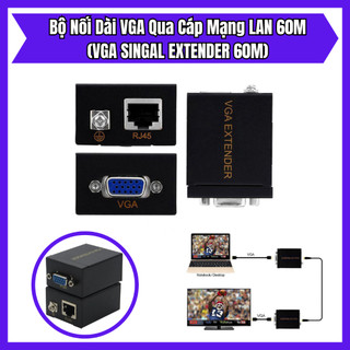 Bộ nối dài vga qua cáp mạng lan 60m fb – vga signal extender 60m cat5e/cat6