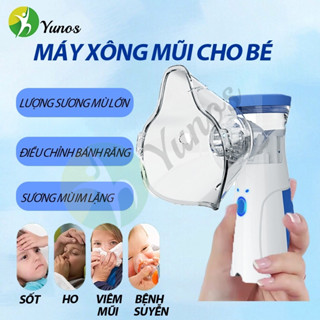 Yunos Máy xông khí dung Nebulizer Cao Cấp Cho Bé Công Nghệ Nhật Bản Máy Khí Dung Xông Mũi Họng Cầm Tay Giúp Vệ Sinh Mũi