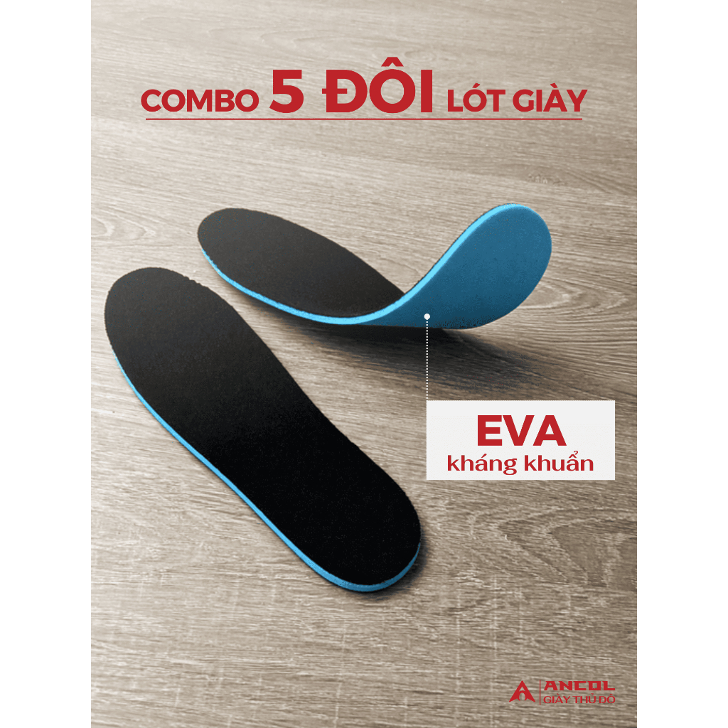 [MUA GIÀY TẶNG KÈM] Lót Giày Ancol EVA Bảo vệ Bàn chân Mỏng nhẹ Thấm hút mồ hôi