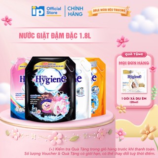 Nước Giặt Đậm Đặc Hygiene 1.8L (Dịu Êm/ Ánh Dương Hạnh Phúc/ Hoa Mẫu Đơn/ Bung Tỏa Ngọt Ngào)