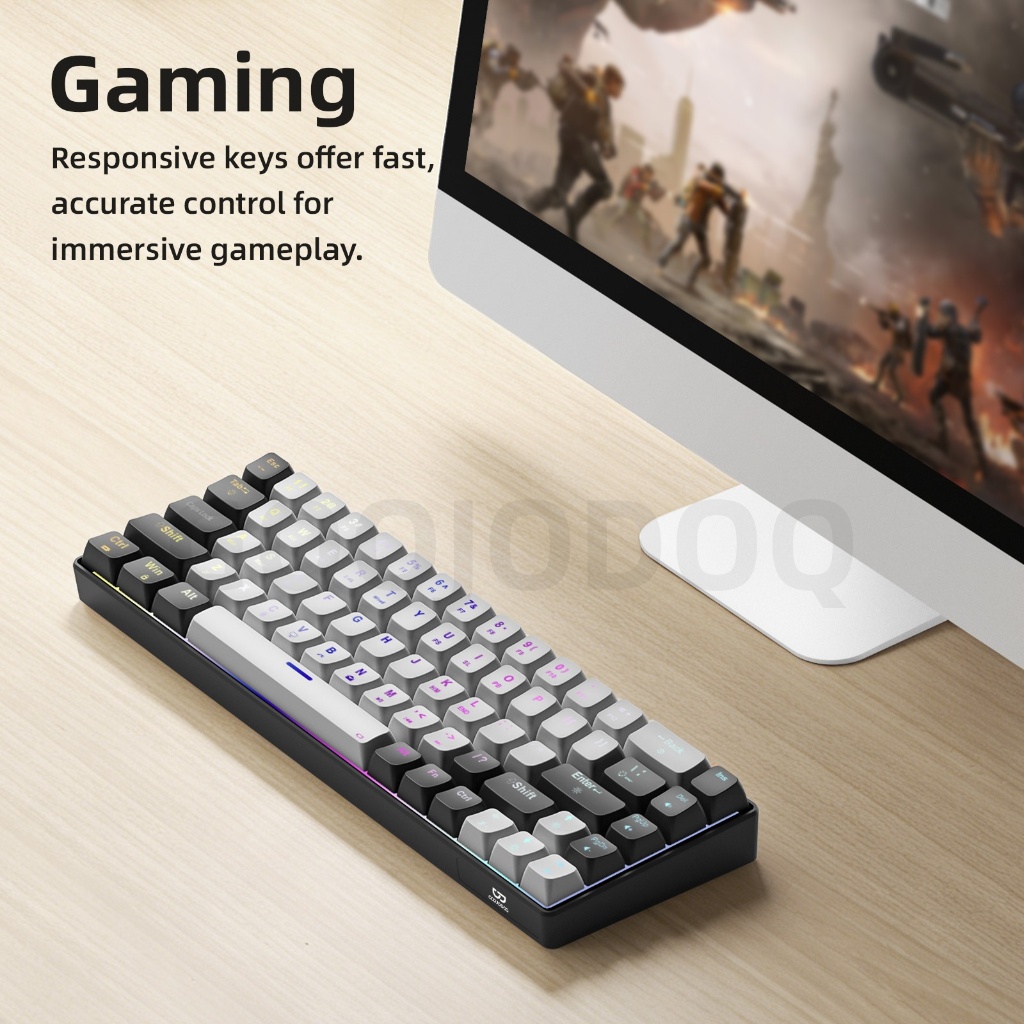 Bàn Phím Cơ Không Dây GOOJODOQ 68 Phím Hot-Swap RGB 3 Chế Độ Kết Nối Pin 144H Chính Hãng | BigBuy360 - bigbuy360.vn