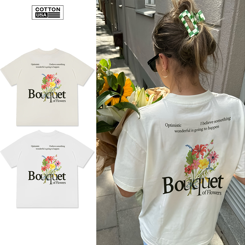 Áo Thun Relaxed Fit CottonUSA Vietnam “Floral Bouquet of Flowers” - TL1419TL