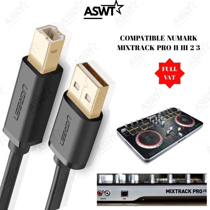 Cáp USB bàn DJ NUMARK MIXTRACK PRO II III 2 3 dài 1.5m 3m 5m xịn lõi đồng mạ vàng - FULL VAT