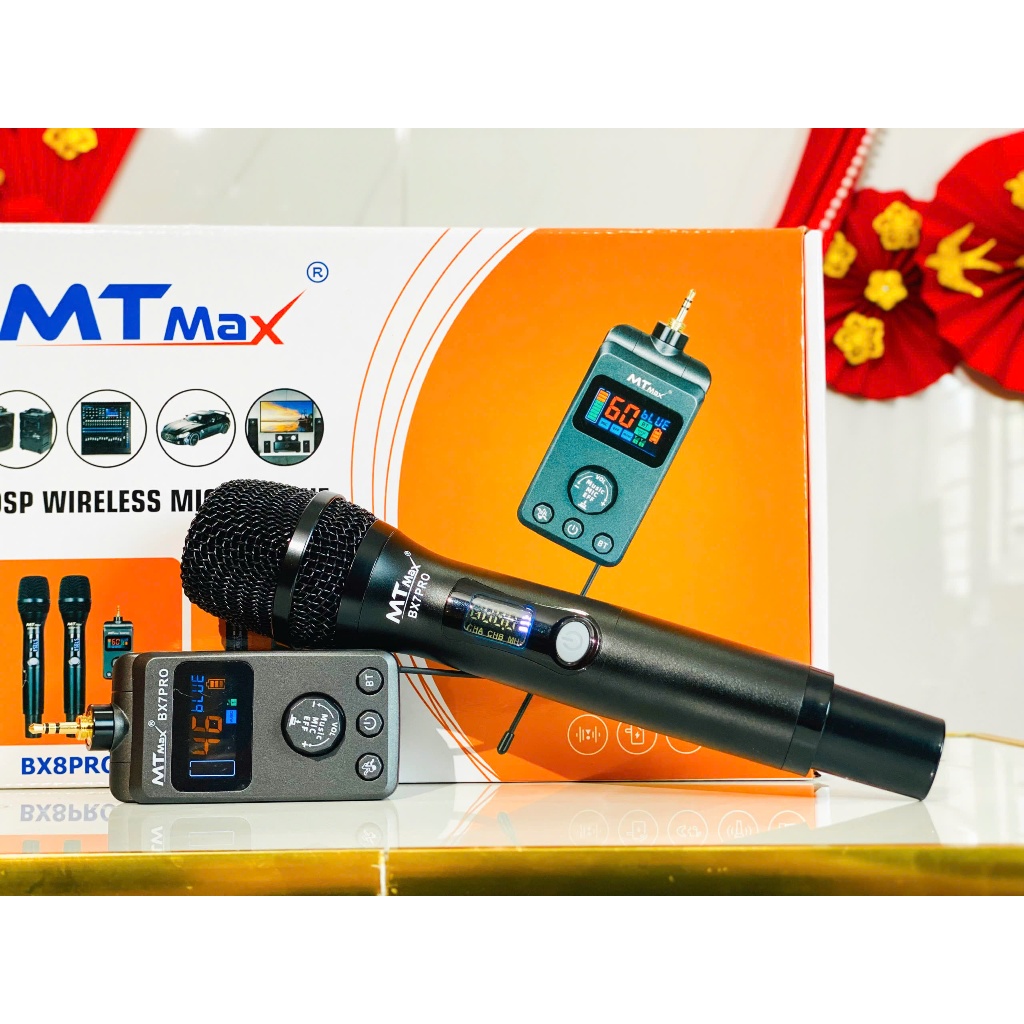 Micro Karaoke MTMAX BX7 Pro Kết nối không dây, hoàn hảo cho loa di động, ô tô, amply