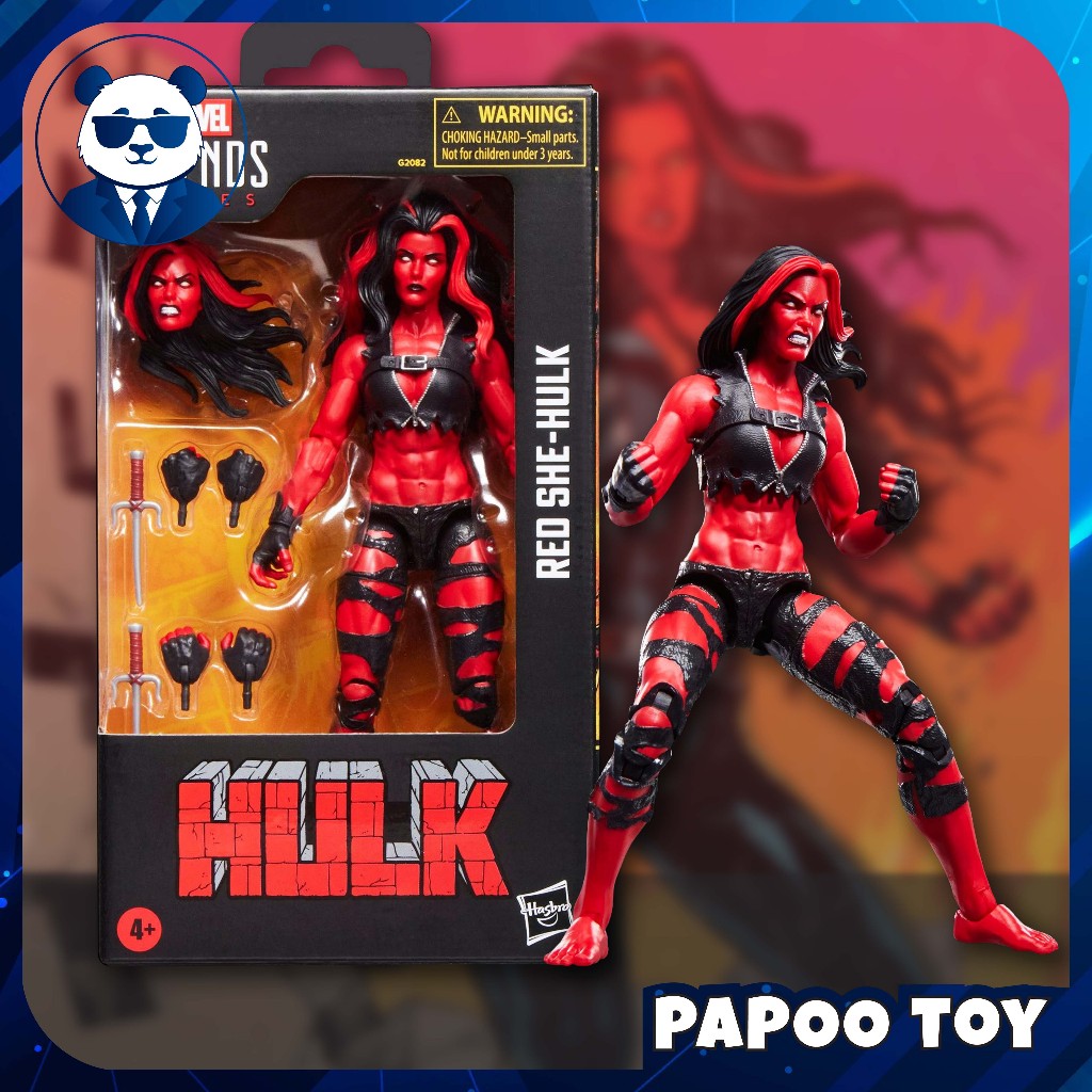 Mô hình đồ chơi Hasbro Marvel Legends Series Red She-Hulk 6 inch 15 cm