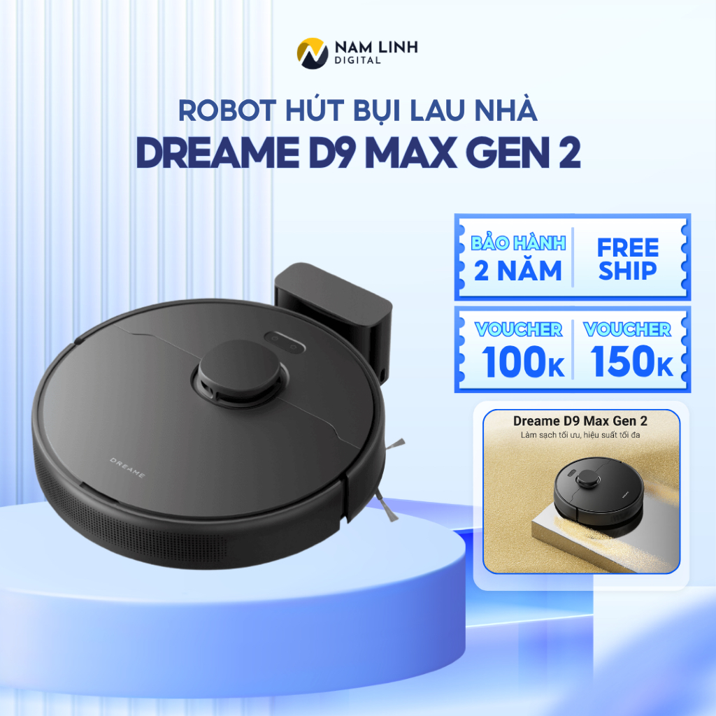 Robot hút bụi lau nhà Dreame D9 Max Gen 2