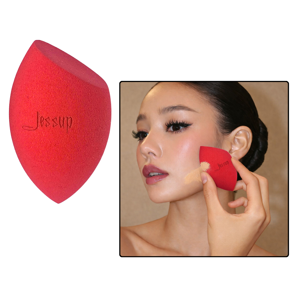Mút Trang Điểm Vát Xéo Tán Nền/Má Hồng Kem JESSUP miracle foundation concealer J05