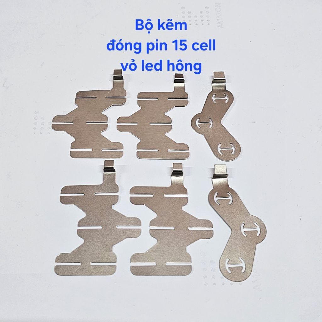 Kẽm đóng pin 15 cell vỏ led hông 2 bên 18V 21V
