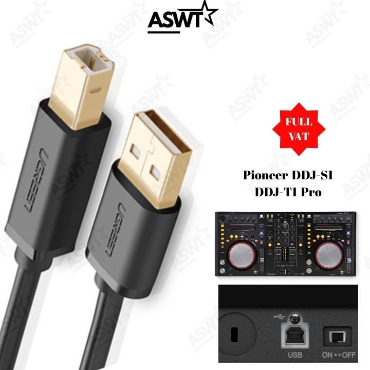 Dây USB cho bàn DJ Pioneer DDJ-S1 DDJ-T1 Pro DJ Serato Controller Traktor Mixer xịn - FULL VAT