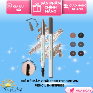 Chì kẻ mày 2 đầu eco eyebrown pencil innisfree