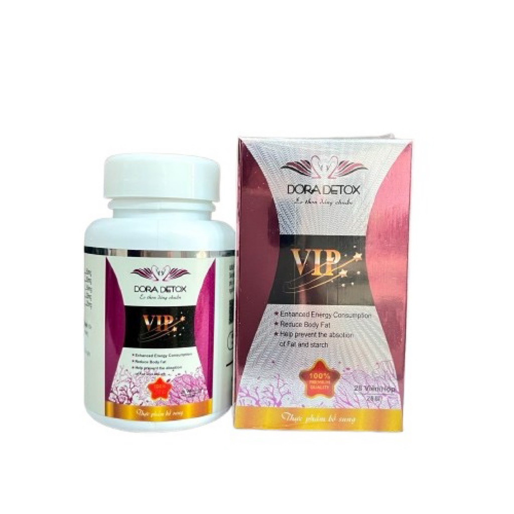 Hộp 28 viên Giảm cân Dora detox chính hãng