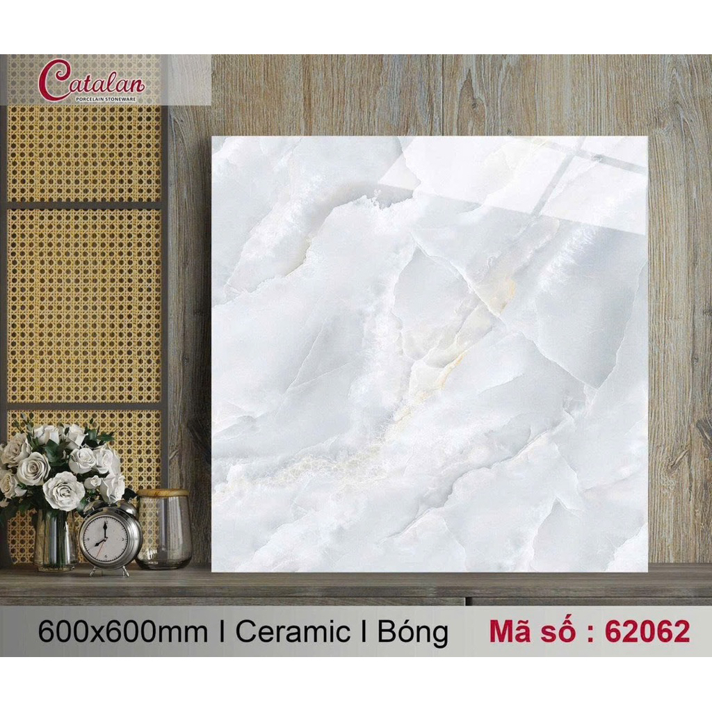 Gạch 60x60 men Xám Vân Đá, Trắng Vân -Freeship - mẫu 2026 Ctl
