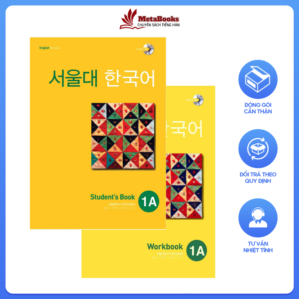 Giáo Trình Tiếng Hàn Seoul 1A 서울대 한국어 Student Book Workbook, Bao Gồm Giáo Trình Và Bài Tập - MetaBoo