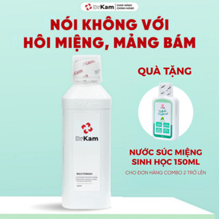 Nước Súc Miệng Chuẩn Y Khoa DrKam 250ml Khử Hôi Miệng Giảm Viêm Nướu Ê Buốt - Không Cồn Không Cay