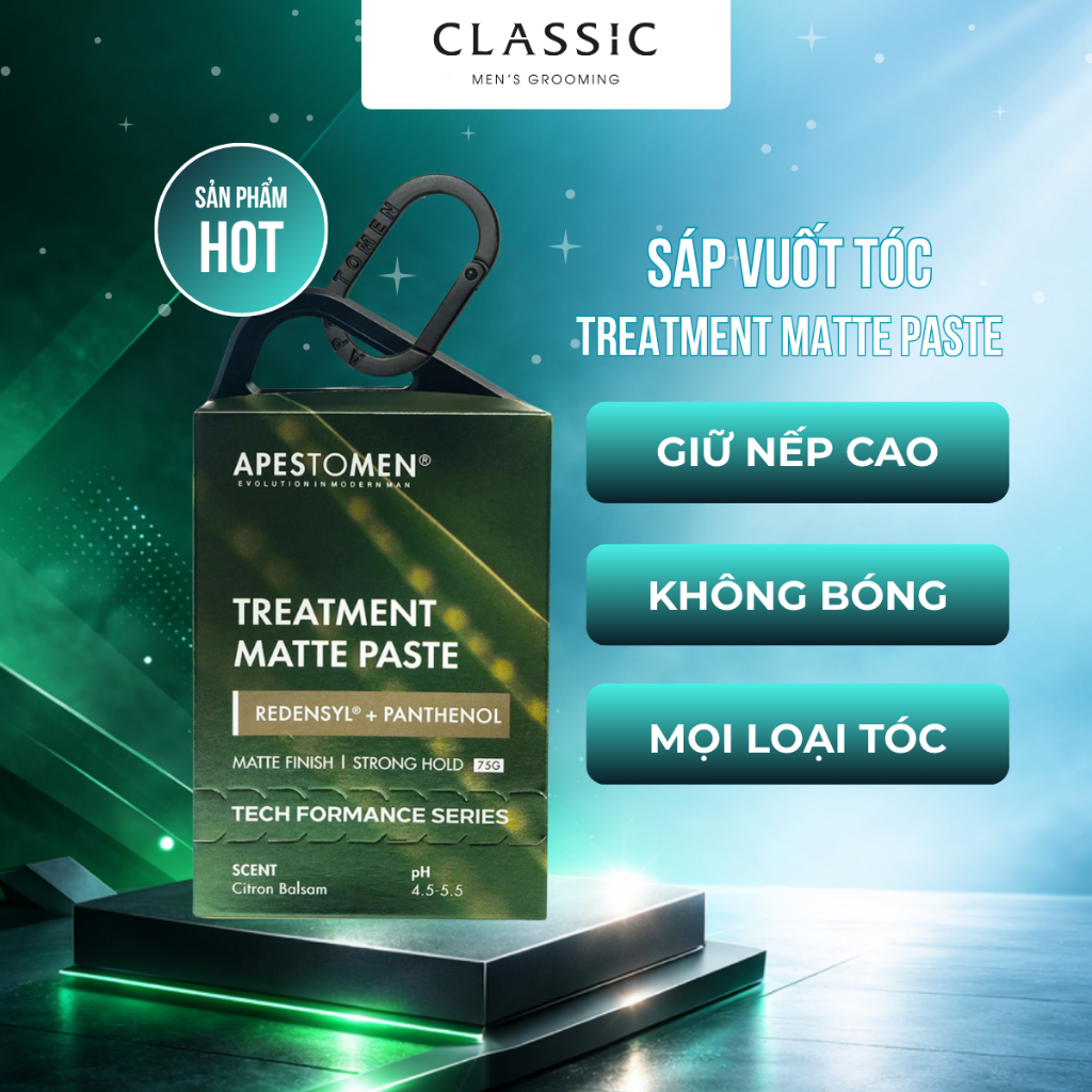 Sáp vuốt tóc Apestomen Treatment Matte Paste 75g