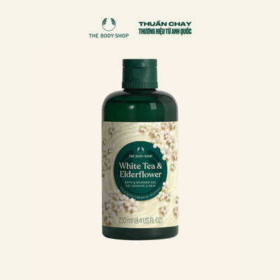 [Phiên bản giới hạn] Sữa Tắm Hương Hoa White Tea & Elderflower Tươi Mát & Thư Giãn Bath & Shower Gel 250ml The Body Shop