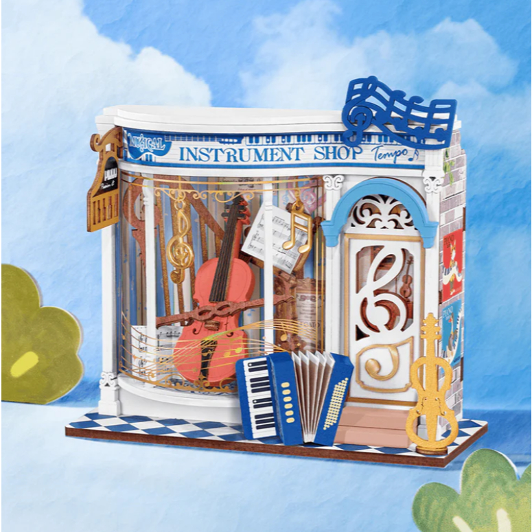 Rolife Melody Instrument Shop - Mô Hình Lắp Ráp Gỗ 3D - Rolife DS047 - Quà Tặng/ Đồ Trang Trí