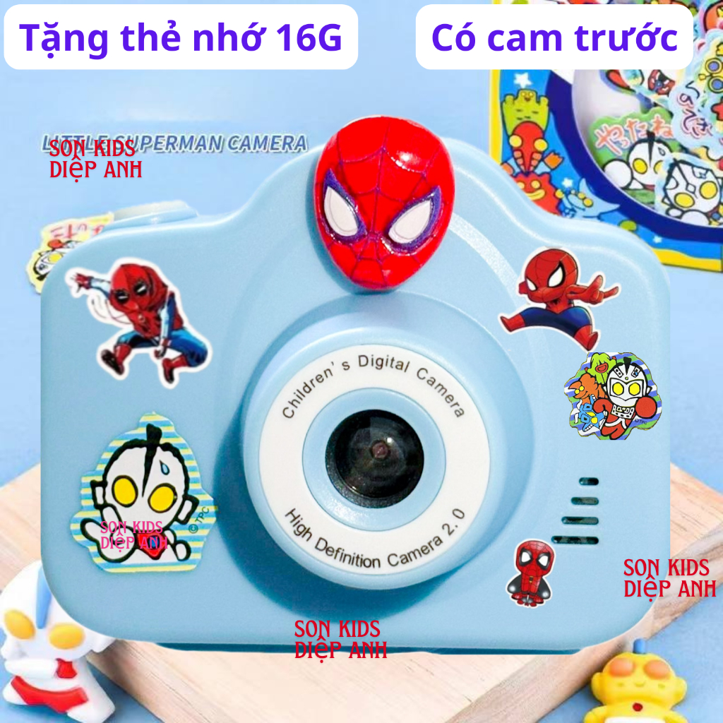 [Tặng thẻ nhớ 16G] Máy ảnh 2 camera chụp thật  Disney Lotso nhiều mẫu dành cho bé chụp ảnh siêu nét đẹp đẹp- Camera