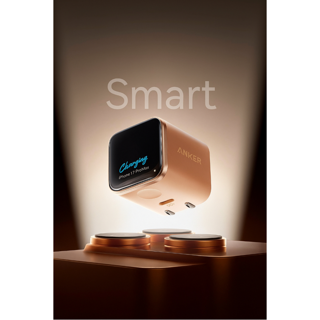 Củ Sạc Nhanh Anker Nano Smart 45W A121D có màn hình - Bảo Hành 18 Tháng