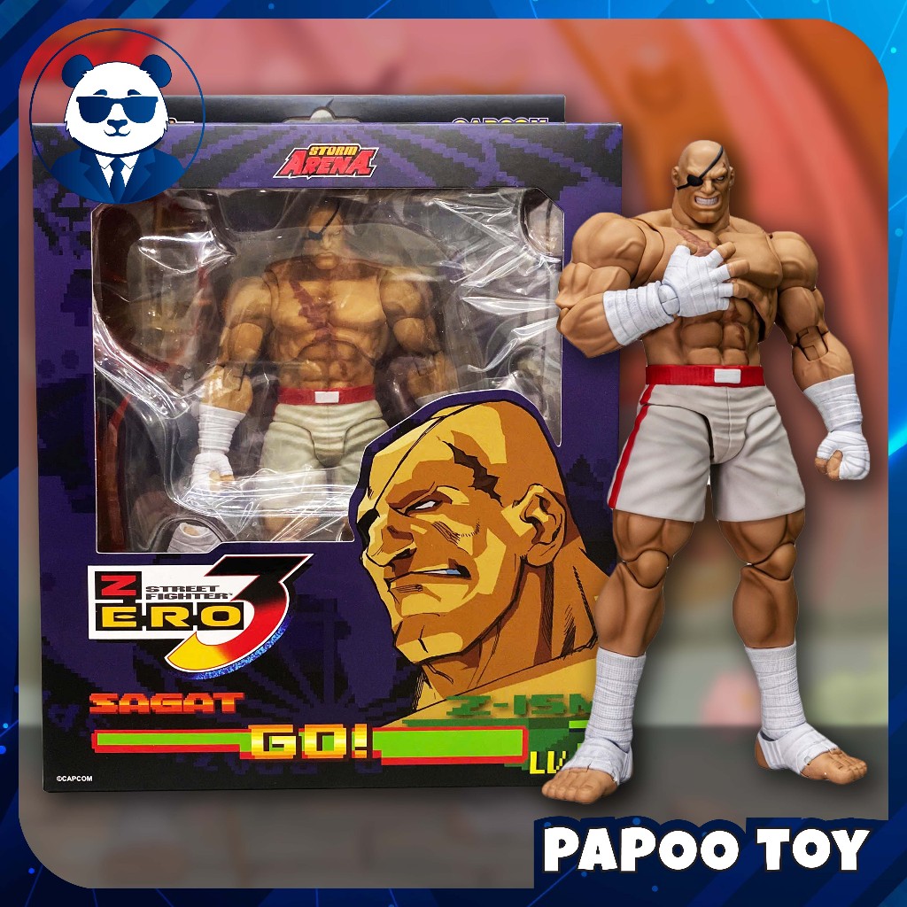Mô hình đồ chơi Storm Collectibles Street Fighter Alpha 3 Storm Arena Sagat (Player 2 Ver.) 1/12 Eve