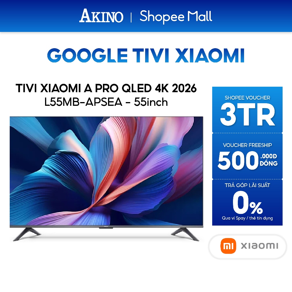 [FREESHIP HCM] L55MB-APSEA - Tivi Xiaomi A Pro 4K QLED 55 inch Model 2026
