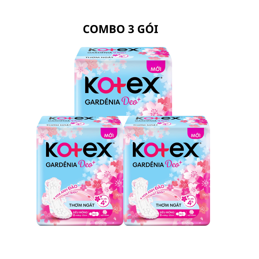 [Qùa Tặng Không Bán] BVS Kotex Gardenia Deo+ SMC 8x48-GF-KT-COMBO 3