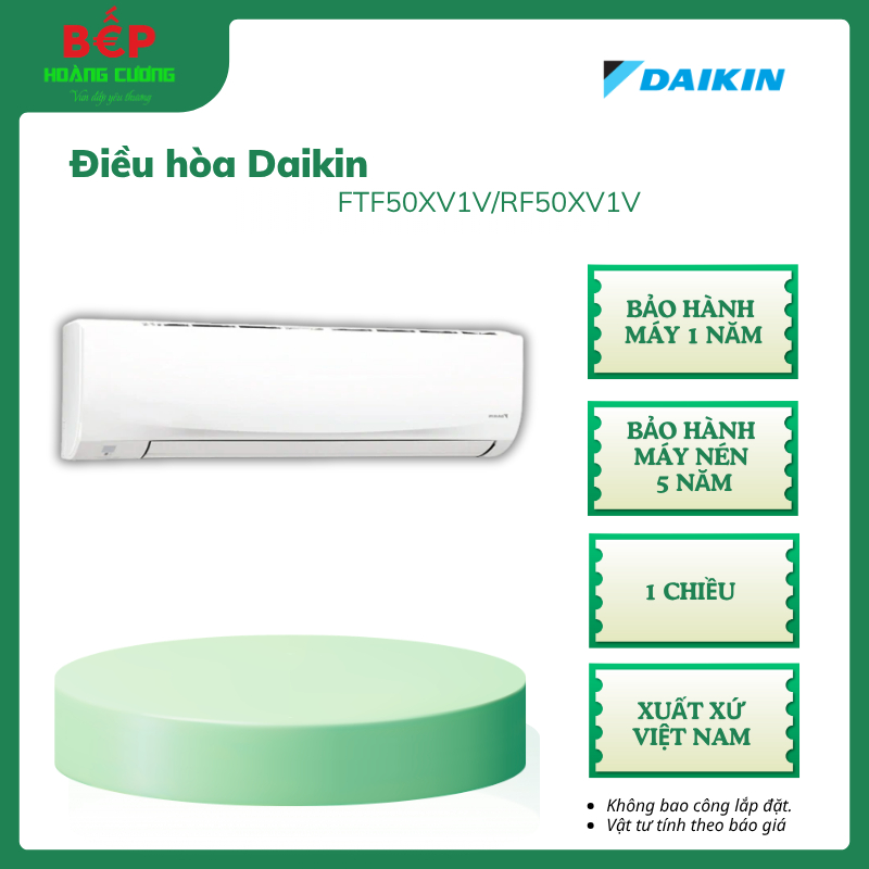 Điều Hòa 1 Chiều Daikin FTF50XV1V/RF50XV1V – Công Nghệ Powerful - Điều Chỉnh Hướng Gió Linh Hoạt