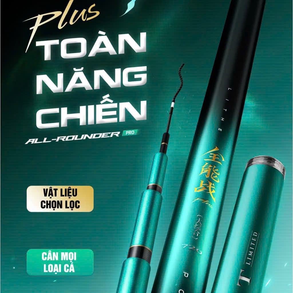 Cần handing Toàn năng chiến 5h 3m6-3m9-4m5-5m4-6m3 ( tặng ngọn phụ ) Đồ Câu Đăng Anh