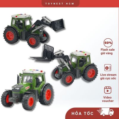 Đồ Chơi DUKA: Xe Nông Trại - Máy Kéo/ Máy Thu Hoạch/ Máy Làm Đất - Có Đèn Và Âm Thanh Giả Lập