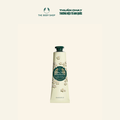 [Phiên bản giới hạn] Kem Dưỡng Tay Dưỡng Ẩm & Thư Giãn Hương Hoa White Tea & Elderflower Hand Cream 30ml The Body Shop