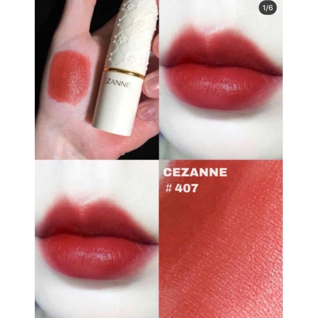Son thỏi Cezanne Lasting Lip Color – Son dưỡng có màu lâu trôi, mềm môi Nhật Bản