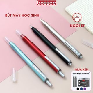 SET 4 Bút Máy Mực Không Xóa Được, Bút Luyện Chữ Nét Thanh Nét Đậm Thay Ống Mực Tiện Lợi, Tiếp Kiệm, 3 Màu Đen/ Xanh/ Tím